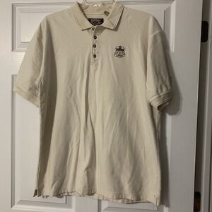 Reebok Golf Cream Cotton Polo XL Shirt  Men's
